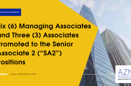 [Announcement LinkedIn] Six (6) Managing Associates and Three (3) Associates Promoted to the Senior Associate 2 (“SA2”) Positions